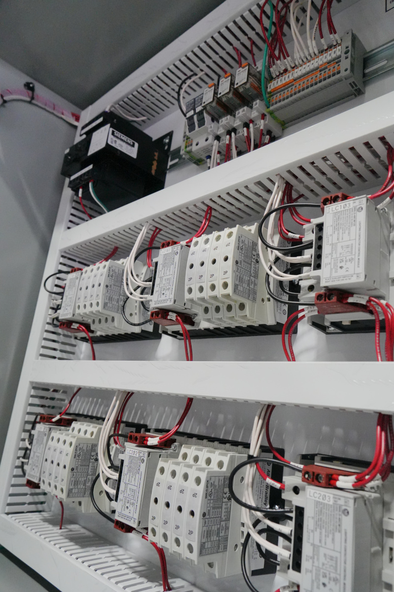 Control panel insides lighting